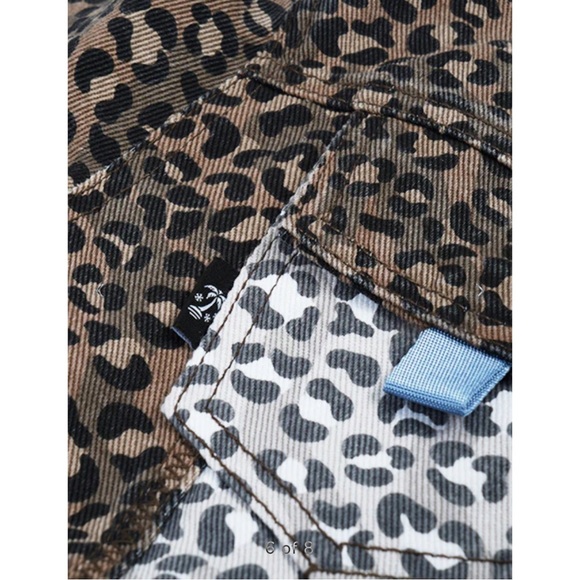 NWT THE HIDEOUT CLOTHING TROPICS LEOPARD DENIM JACKET - Picture 12 of 16